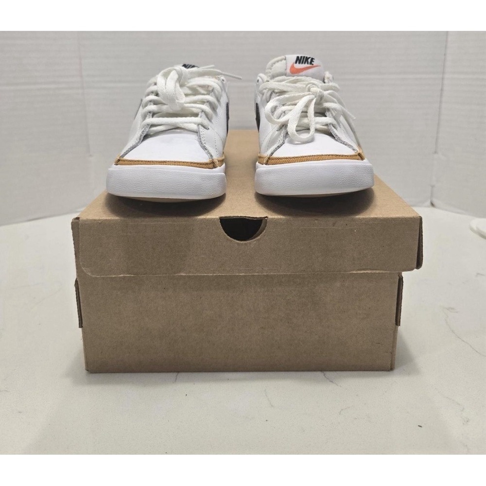 Nike Big Kids Court Legacy Next Nature Shoes White/Black Desert Ochre Size 4Y - Picture 2 of 8